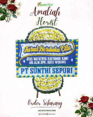 Papan Bunga Duka di Hamparan Rawang